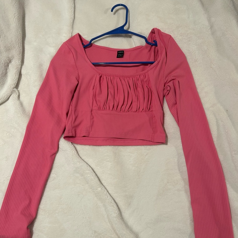 Pink crop top
